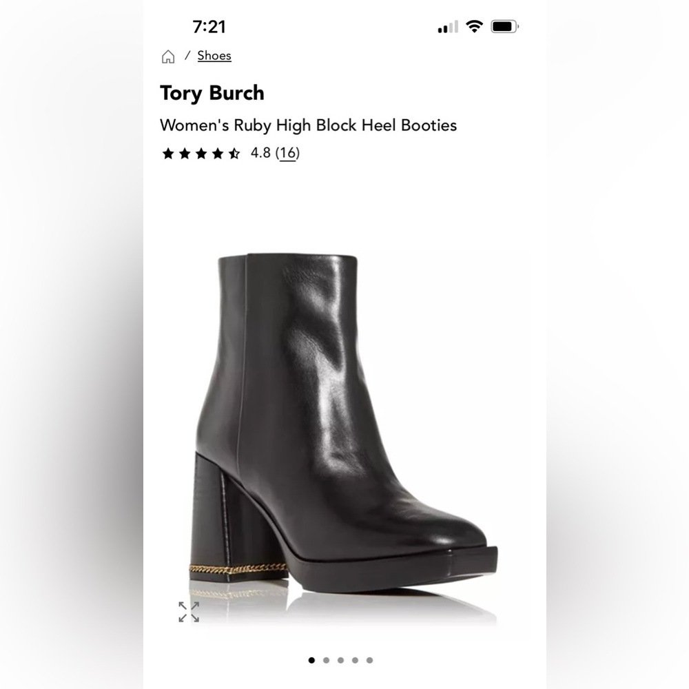 Tory Burch Ruby High Block Healed Booties
